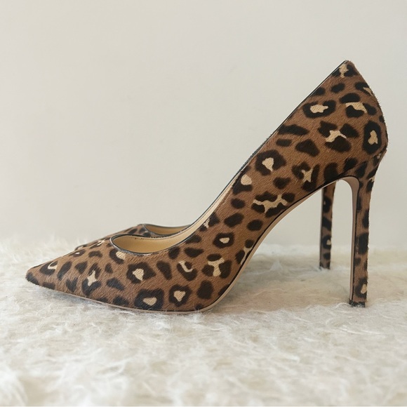 Jimmy Choo Shoes - Jimmy Choo Romy 100 Brown Leopard Cheetah Print Pony Hair Heels Size EU 39
